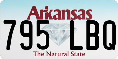 AR license plate 795LBQ