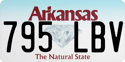 AR license plate 795LBV