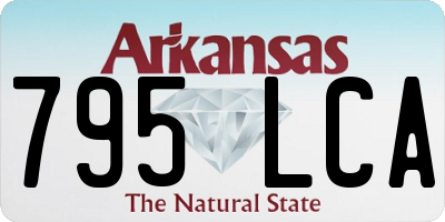AR license plate 795LCA