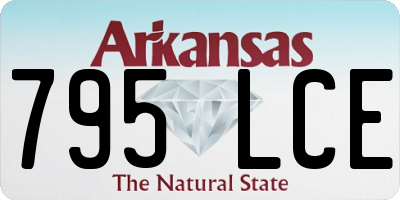 AR license plate 795LCE