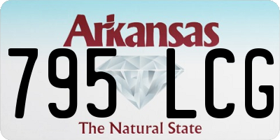 AR license plate 795LCG