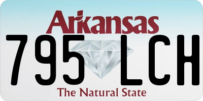 AR license plate 795LCH