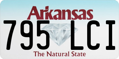 AR license plate 795LCI