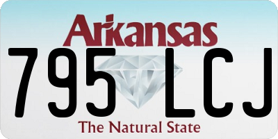 AR license plate 795LCJ