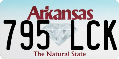 AR license plate 795LCK