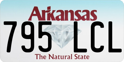 AR license plate 795LCL