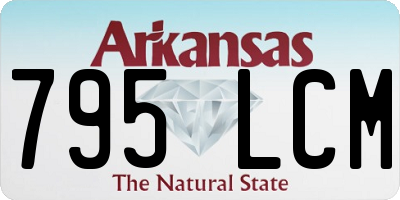 AR license plate 795LCM