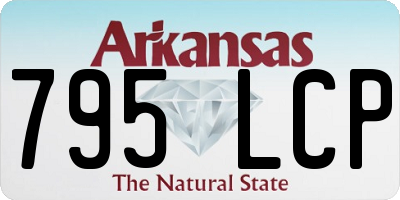 AR license plate 795LCP