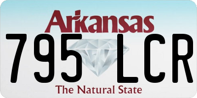 AR license plate 795LCR