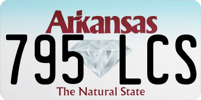 AR license plate 795LCS