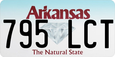 AR license plate 795LCT