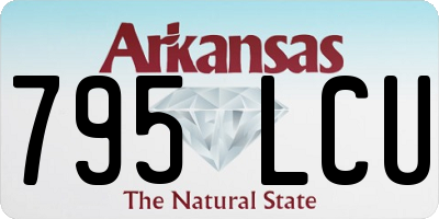 AR license plate 795LCU