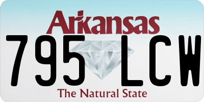AR license plate 795LCW