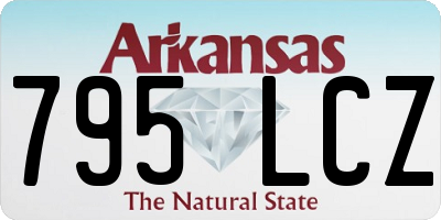 AR license plate 795LCZ