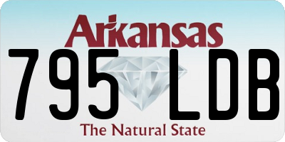 AR license plate 795LDB