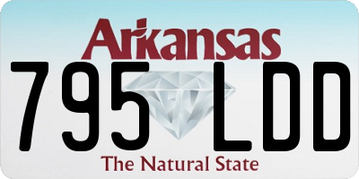 AR license plate 795LDD