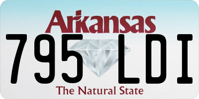 AR license plate 795LDI