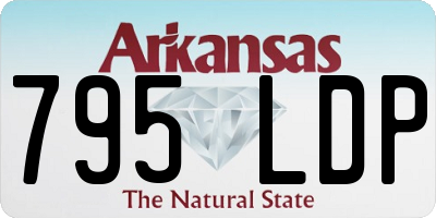 AR license plate 795LDP