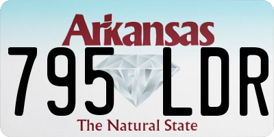 AR license plate 795LDR
