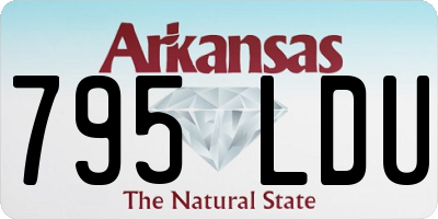 AR license plate 795LDU