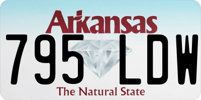 AR license plate 795LDW