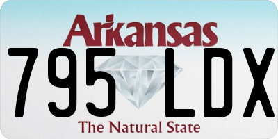 AR license plate 795LDX