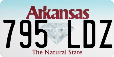 AR license plate 795LDZ