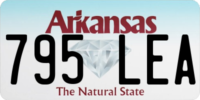 AR license plate 795LEA