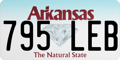 AR license plate 795LEB