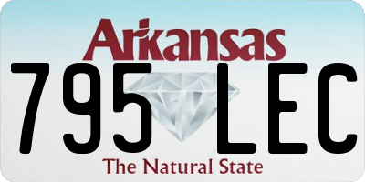 AR license plate 795LEC