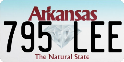 AR license plate 795LEE