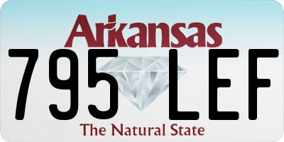AR license plate 795LEF