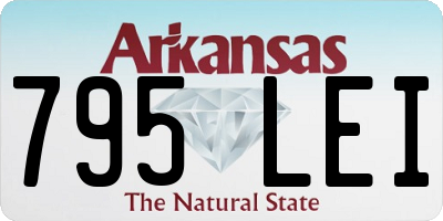 AR license plate 795LEI