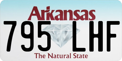 AR license plate 795LHF