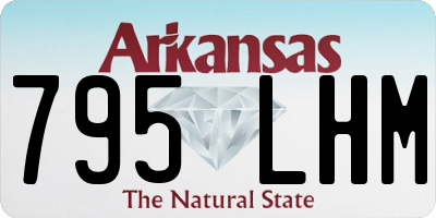 AR license plate 795LHM