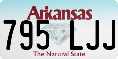 AR license plate 795LJJ