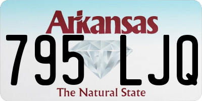 AR license plate 795LJQ