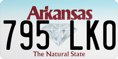 AR license plate 795LKO