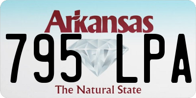 AR license plate 795LPA
