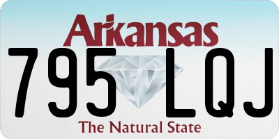 AR license plate 795LQJ