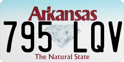 AR license plate 795LQV