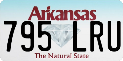 AR license plate 795LRU