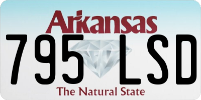 AR license plate 795LSD