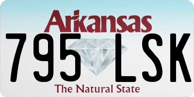 AR license plate 795LSK