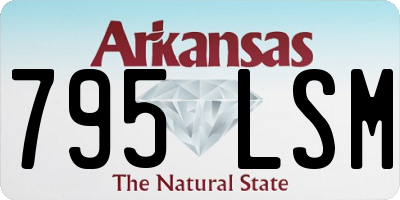 AR license plate 795LSM