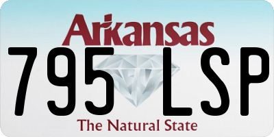 AR license plate 795LSP