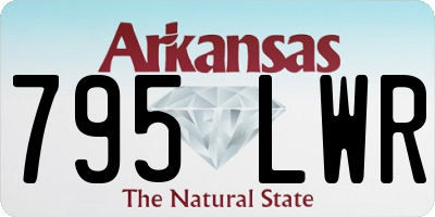 AR license plate 795LWR
