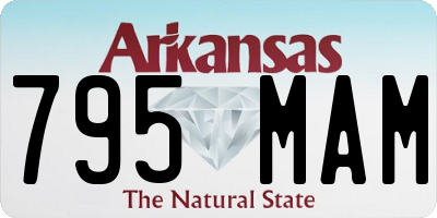 AR license plate 795MAM
