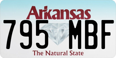 AR license plate 795MBF