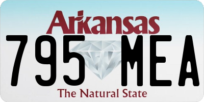 AR license plate 795MEA